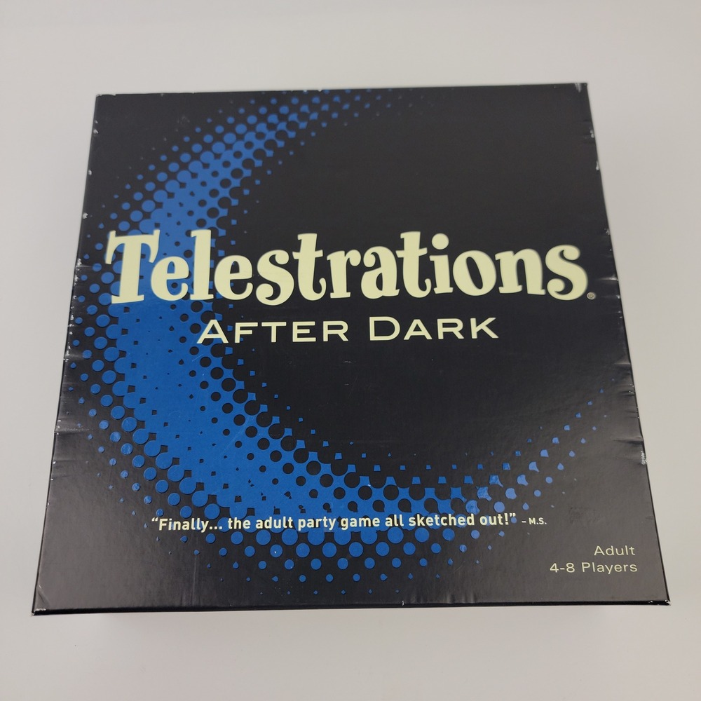 Telestrations After Dark Adult Party Game USAopoly 4-8 Players Sketch & Guess